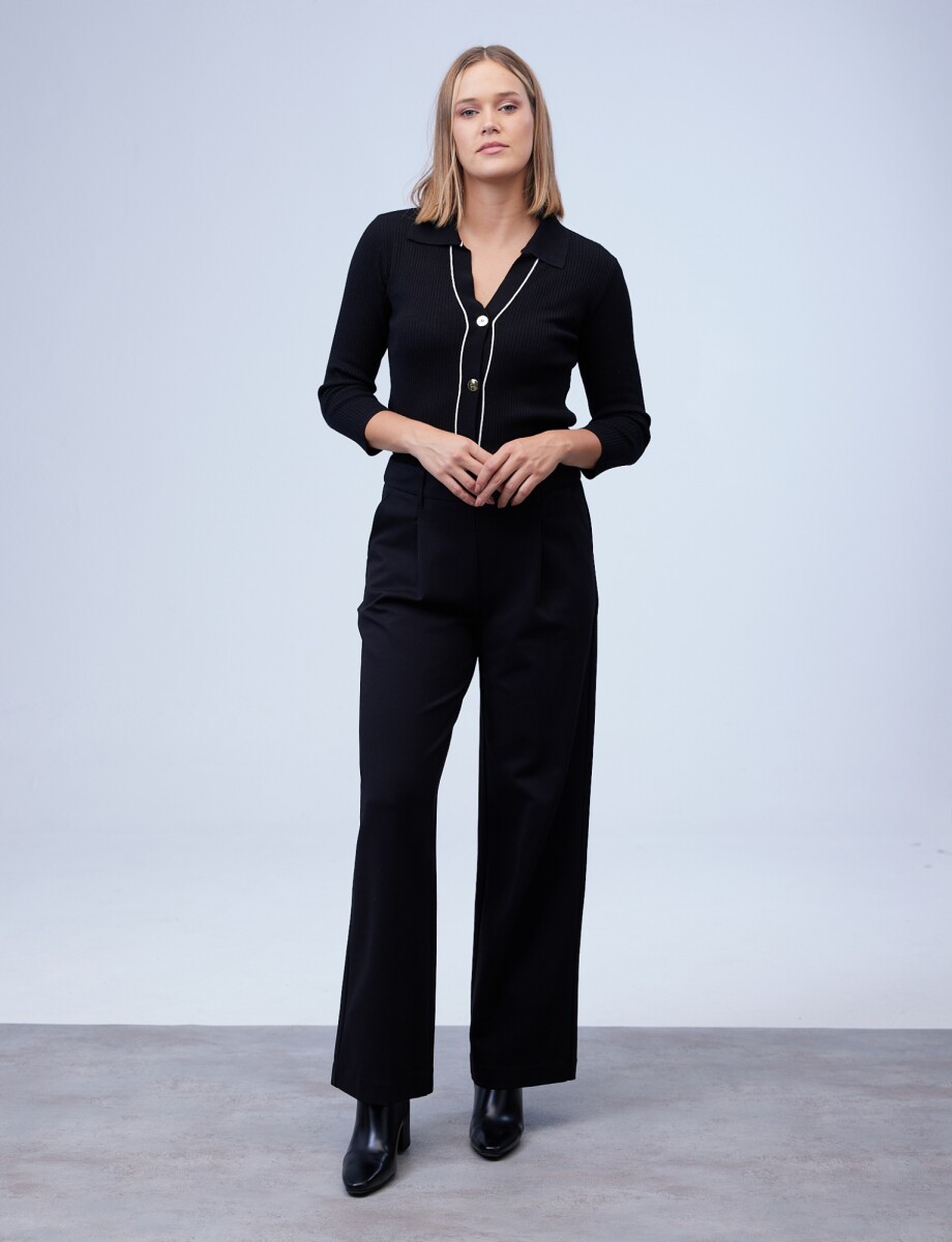 Pantalon Wide - Negro 