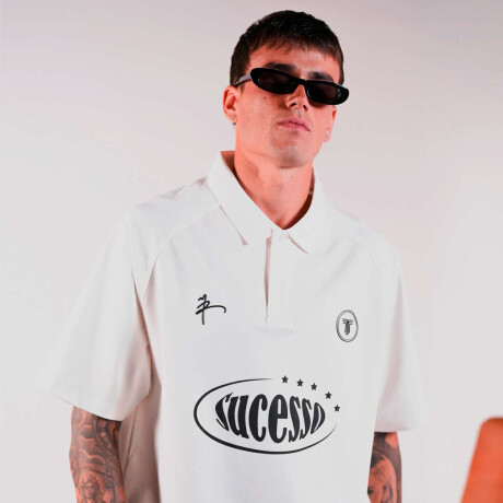 Polo Tiffosi de Hombre blanco
