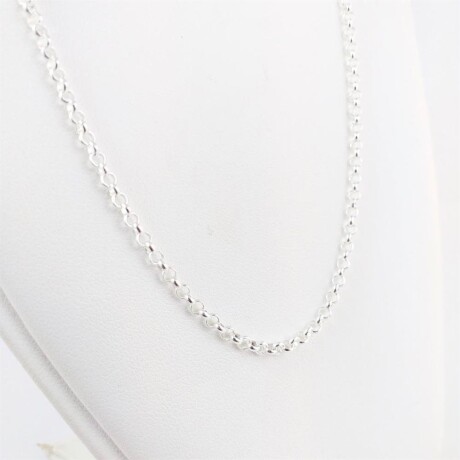 Cadena de plata 925, Modelo Rolo, largo 50cm, espesor 3 mm. Cadena de plata 925, Modelo Rolo, largo 50cm, espesor 3 mm.
