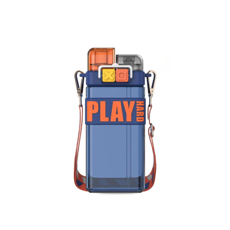 Botella Play doble pico para colgar Azul
