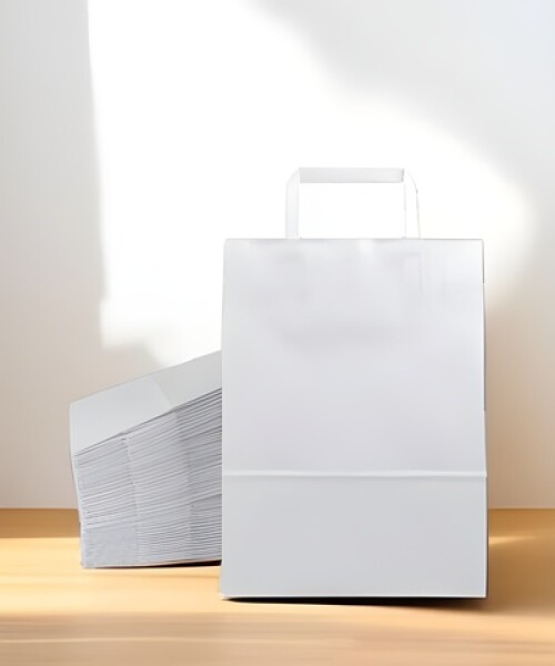 Pack x 20 - bolsa lisa 22x10x30 cm. BLANCO
