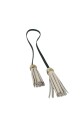 Colgante de flecos dobles beige