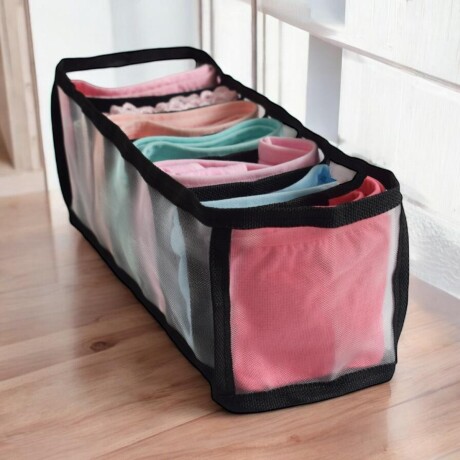 Oganizador de cajón 7 divisiones NEGRO