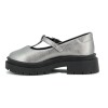 Molekinha Zapato Casual Infantil Napa Metal Malibu Plateado