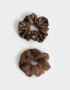 Skunzies Cuadros y Rayas Scrunchie - Combinacion Tricolor