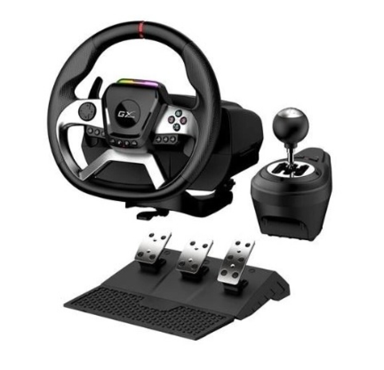 Volante Genius Speedmaster X5 Pc Xbox One Ps4 Pedales - VOLANTE GENIUS SPEEDMASTER X5 