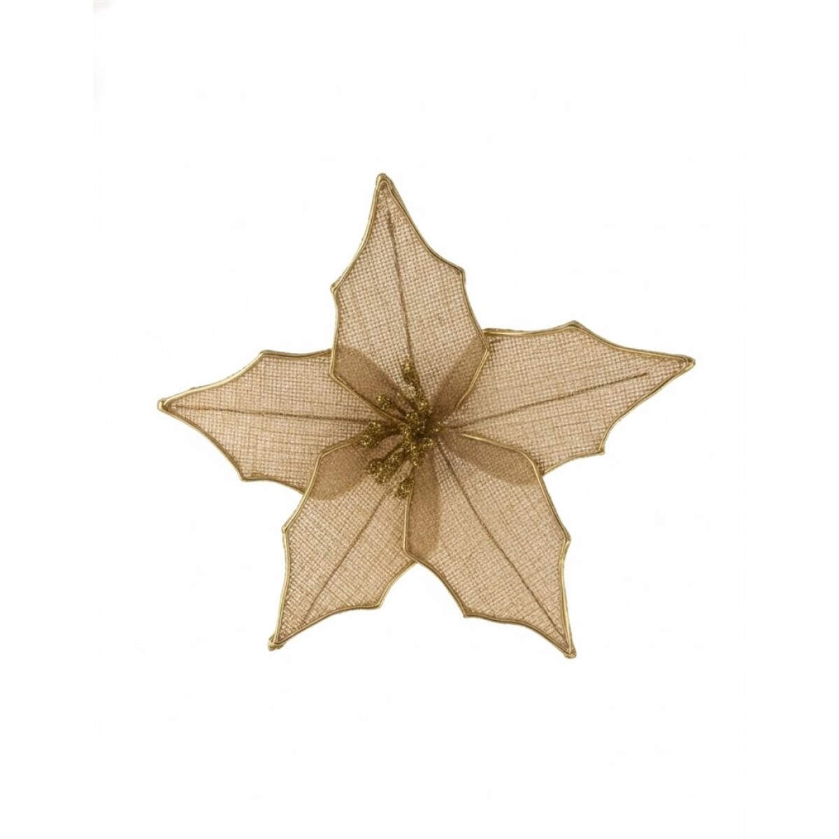 FLOR NAVIDEÑA RUSTICA 18 CM. 