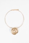 Collar dije espiral dorado