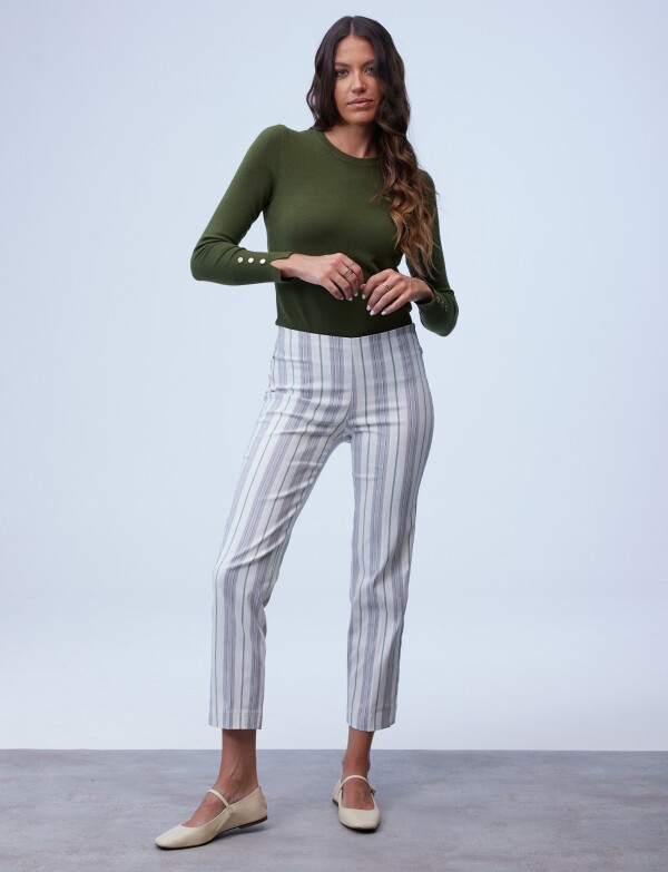 Pantalon Lineas BLANCO/MULTI