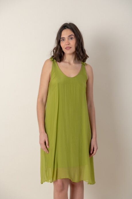 VESTIDO ANDROMEDA Verde Manzana