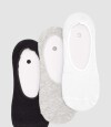 Pack x 3 medias invisible algodón en colores lisos Variante 39