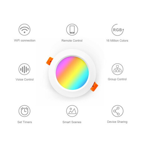 Luz Spot de Embutir 3.5 Smart Wifi Rgb+cw SM-TD01 001