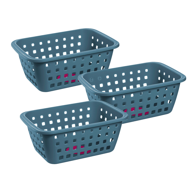 Set x3 Cesto mediano 3 lts ROSADO