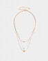 Collares Cortos Bañada en Oro Rosa Collar Multicadena Bañado En Oro Rosa - Dorado Oro Rosa