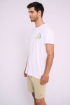 Remera oversize estampada Blanco