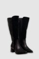 Bota caña alta Emilia Negro