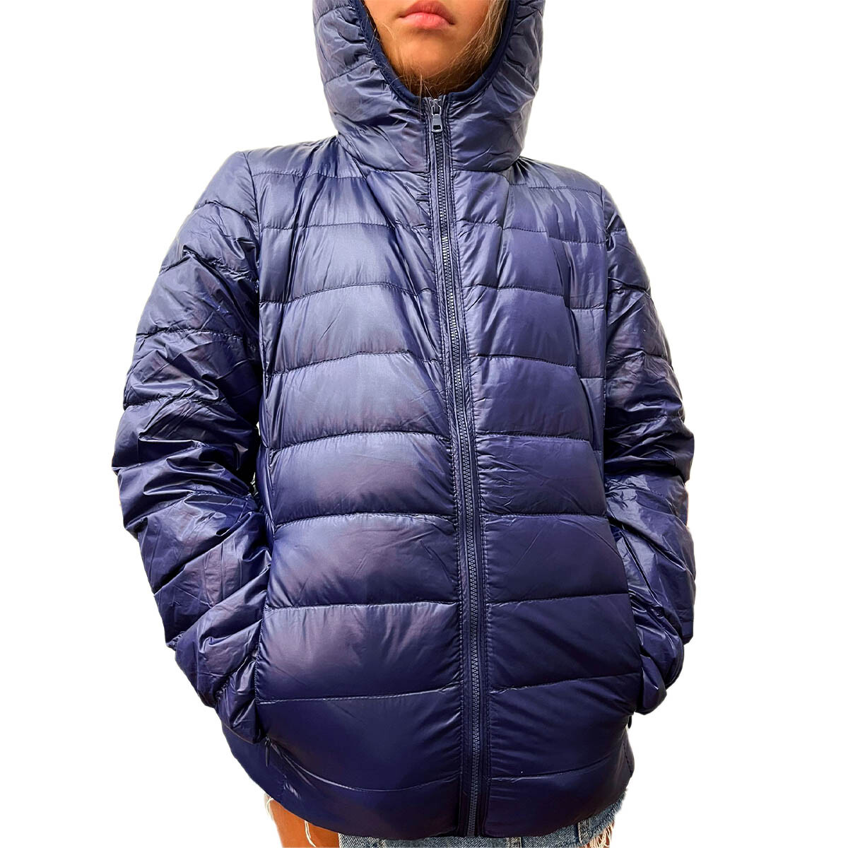 Uzspace Campera Infantil Inflada Liviana Facil Sobre - Azul 