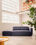 Sofá modular Neom 2 plazas con terminal azul 244 cm