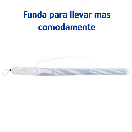 Sombrilla Playa Jardin Clásica MOR 1,80 M FPS 70 Aluminio Azul Marino/plata