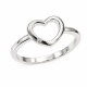 Anillo con corazón calado al centro Anillo con corazón calado al centro