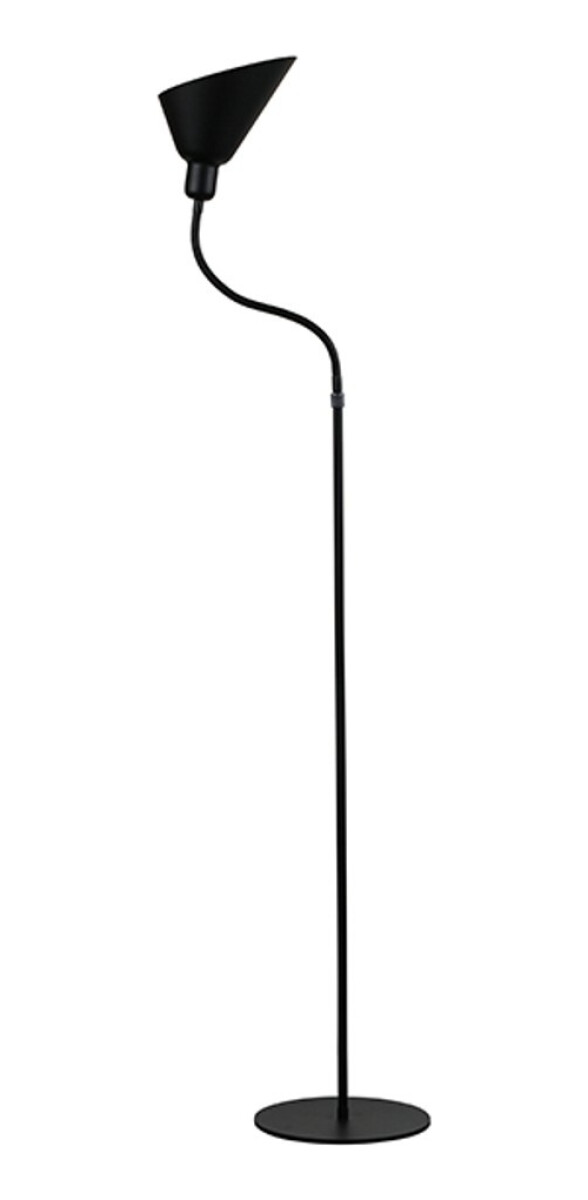 Lampara De Pie Oficina Luz Electrica Angular - Negro 
