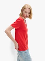 Camiseta Básica Cuello Pico rojo