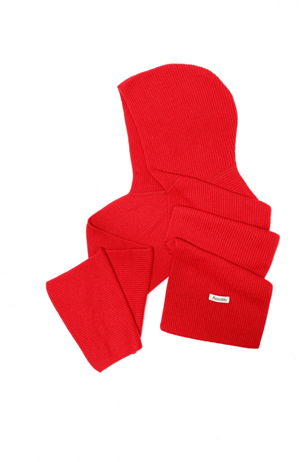 Bufanda Capucha Rojo