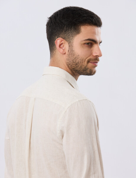 CAMISA RAYADA DE LINO Arena