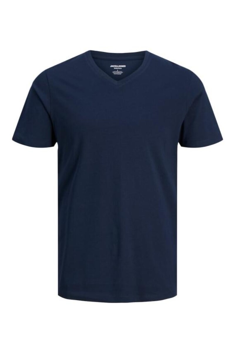 Camiseta Organic Cuello V Clásica - Navy Blazer 