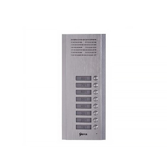 Panel metálico de embutir de 8 pulsadores TSP 008 P37328
