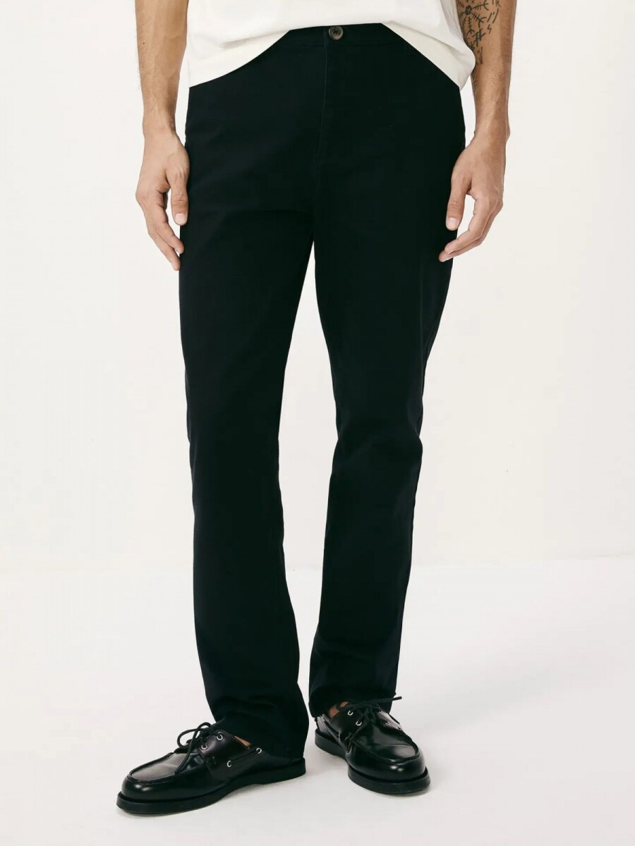 PANTALÓN ESTILO CHINO RECTO - NEGRO 