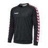 BUZO TIRA TEJIDA UNISEX NEGRO ROJO