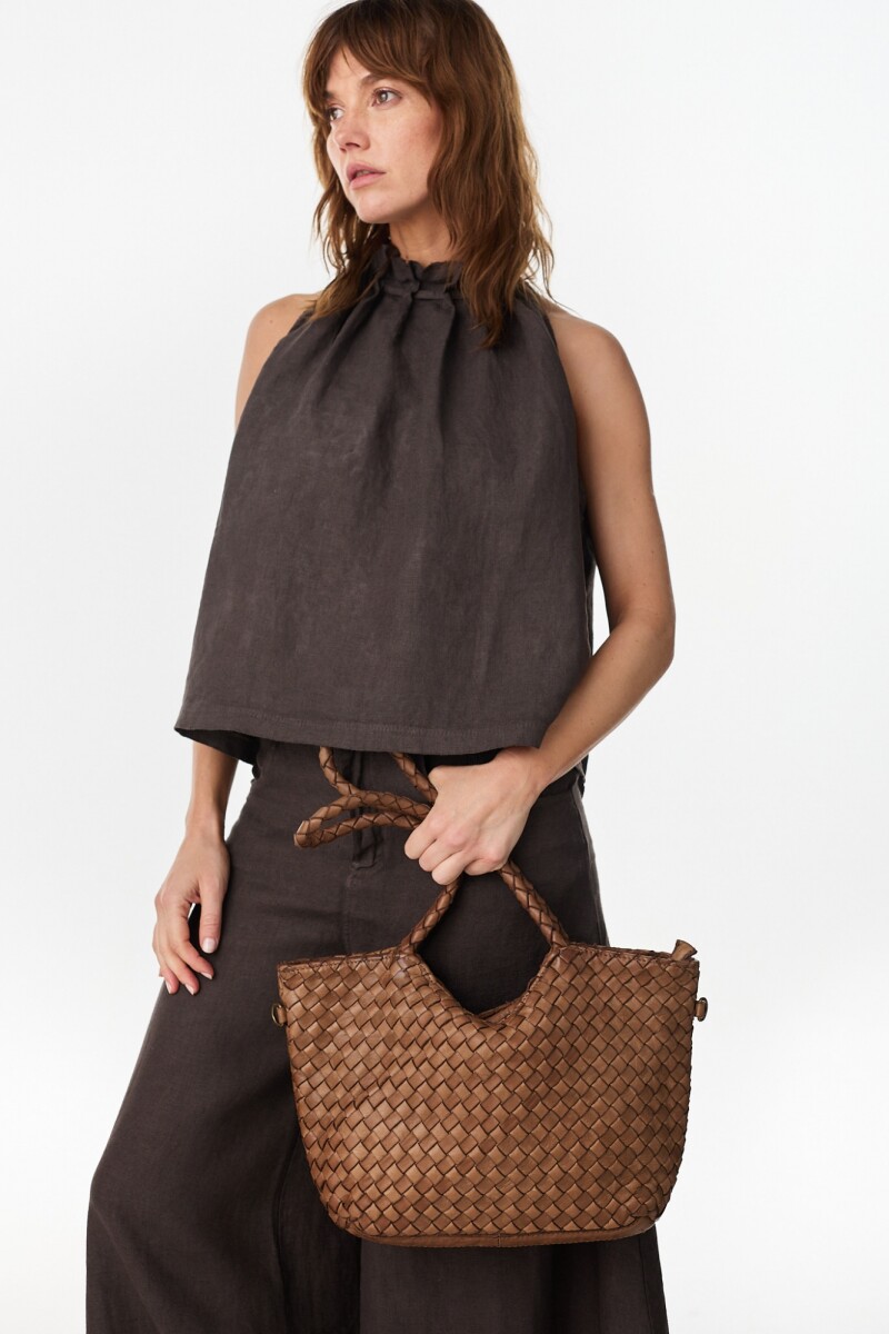Noble Leather Bag Camel