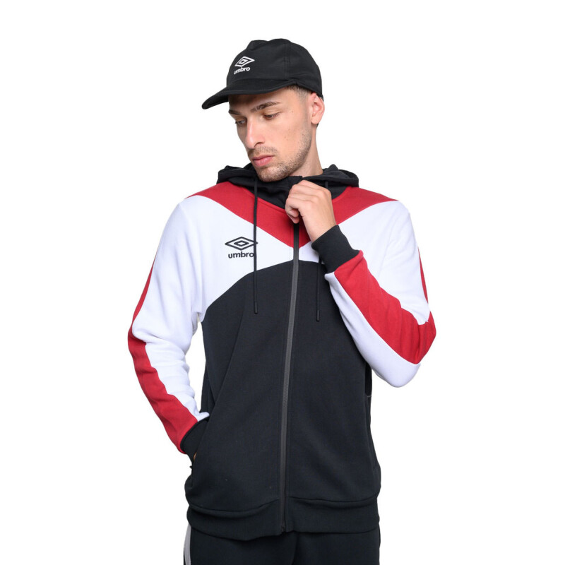 Campera de Hombre Umbro Crafted Negro - Bordo - Blanco