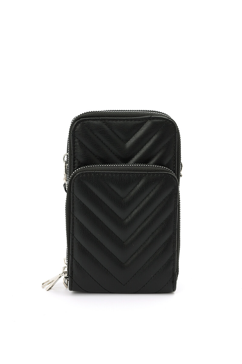 Porta celular PU Negro