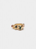 Set De Anillos Con Piedras multicolor