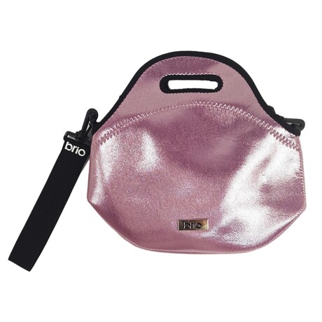 Lunchera de Neopreno Brio LB121-ROS Big Bto con Correa ROSA-METALIZADA