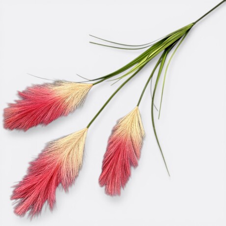 Rama Tres Plumerillos Estepa Rosa/Crema