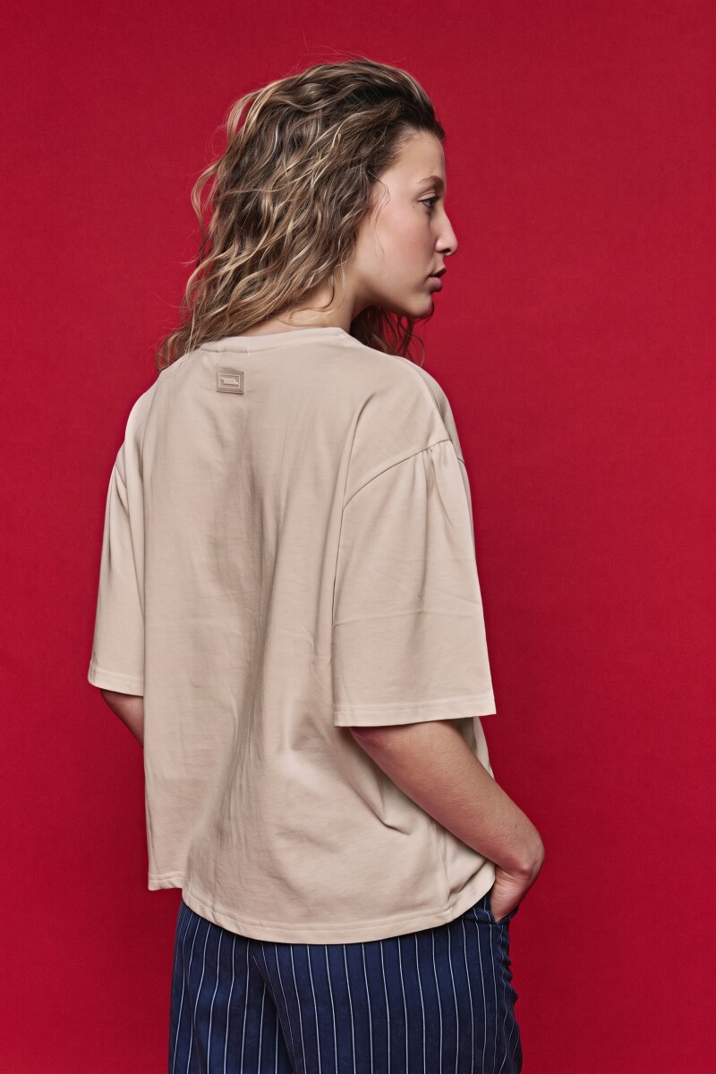 REMERA ZIVA Beige