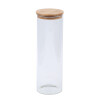 Frasco vidrio tapa madera 85*200mm N/a