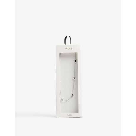 Collares Cortos Metal Plateado