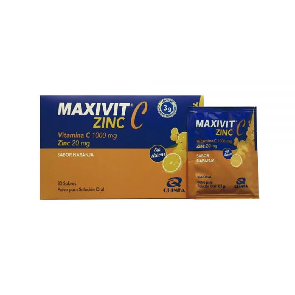 MAXIVIT C VITAMINA C 1000 MG + ZINC EXHI