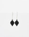 Aros Colgantes Cortos Color Aros Colgantes Corto Chapón - Negro