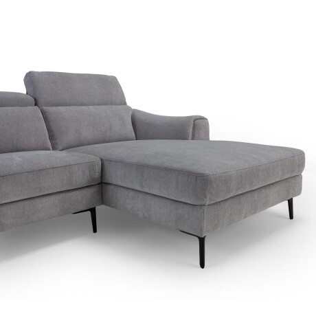 Rinconera Luke - Tela Microfibra - Chaise Derecho 6686-7 Gris