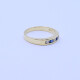 Anillo medio sin fin oro 18k zafiros y brillantes Anillo medio sin fin oro 18k zafiros y brillantes