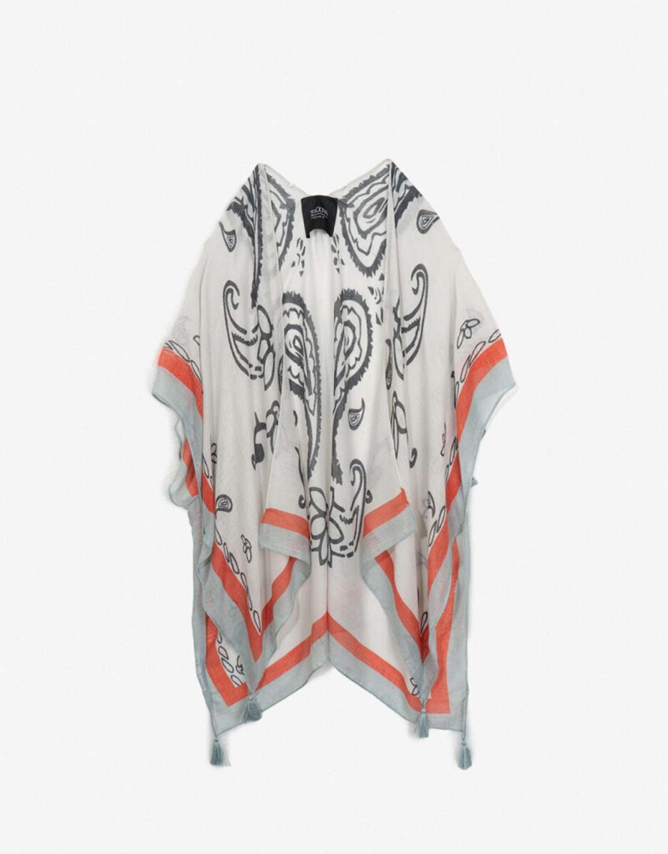 Kaftan Con Diseño De Bulgaros - Combinacion Multicolor 