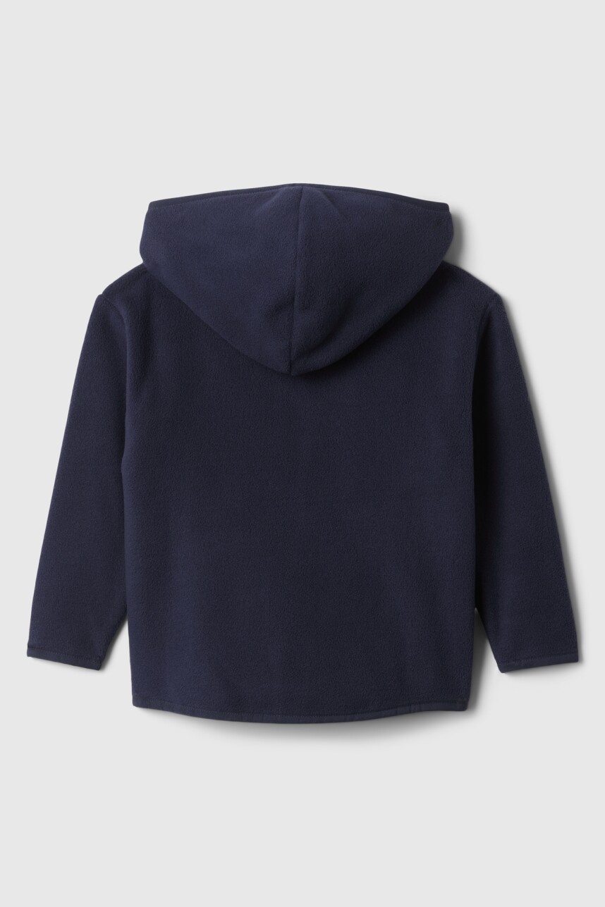 Canguro Polar Con Cierre Logo Gap Toddler Niño Navy Uniform