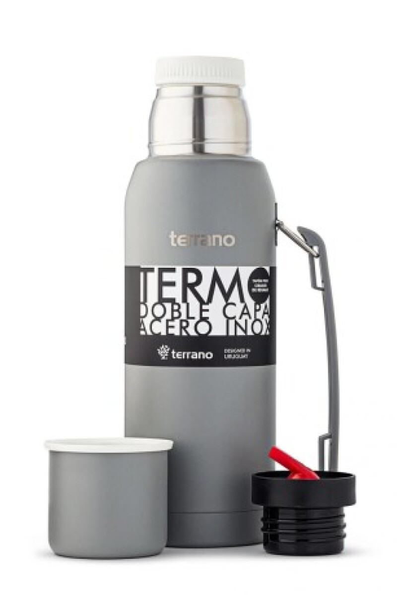 TERMO PREMIUM DE 1LT TERRANO CON MANIJA GRIS