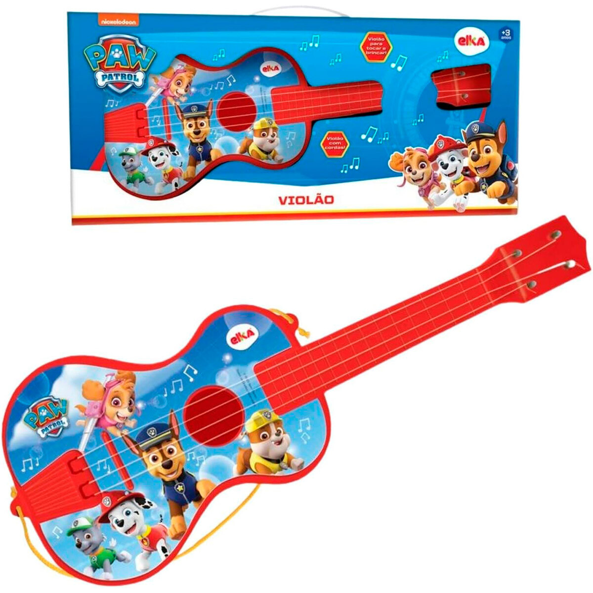Guitarra Para Niños Ukelele Infantil Paw Patrol 50cm 