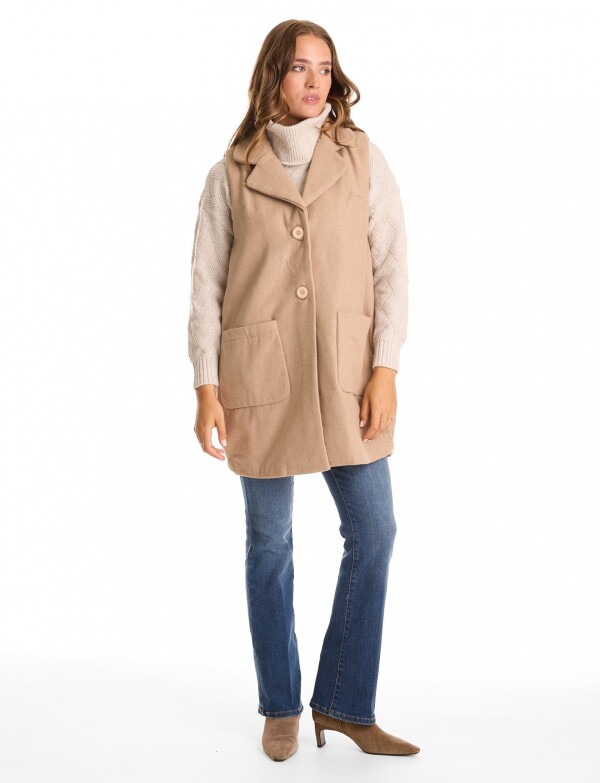 Chaleco Bolsillos BEIGE